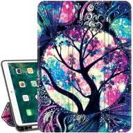 lamcase ipad 9.7 2017/2018 case - slim smart case with apple pencil holder and stand - auto sleep/wake - life tree design - compatible with ipad 6th/5th generation a1893/a1954/a1822/a1823 logo