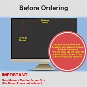 img 3 attached to 🖥️ Skylarking 27" Computer Privacy Screen Filter: Anti-Spy, Anti-Glare Protector Film for 16:9 Widescreen Monitors (598mm x 337mm)