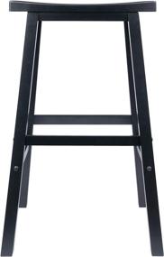 img 3 attached to 🪑 Stylish and Versatile Winsome Satori Stool - 29", Black