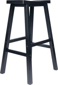 img 1 attached to 🪑 Stylish and Versatile Winsome Satori Stool - 29", Black