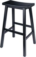 🪑 stylish and versatile winsome satori stool - 29", black логотип