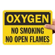 oxygen smoking plastic - smartsign s0574pl10 logo