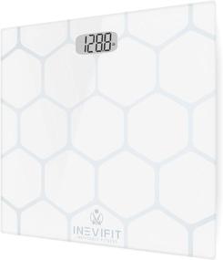 img 4 attached to INEVIFIT Bathroom Scale - Precision Digital Body Weight Scale, Measures up to 400 lbs, Includes Batteries