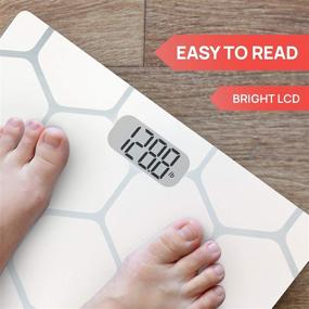 img 1 attached to INEVIFIT Bathroom Scale - Precision Digital Body Weight Scale, Measures up to 400 lbs, Includes Batteries