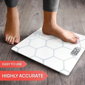 img 3 attached to INEVIFIT Bathroom Scale - Precision Digital Body Weight Scale, Measures up to 400 lbs, Includes Batteries