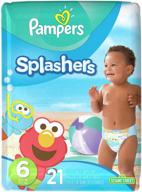 🏊 pampers splashers size 6: jumbo pack of 21 disposable swim diapers - perfect for water fun! logo