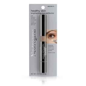 img 3 attached to 💡 Neutrogena Healthy Skin Brightening Eye Perfector & Under Eye Concealer: Dark Circle Treatment Makeup with Soy & Vitamin E Antioxidant, SPF 25, Medium Shade