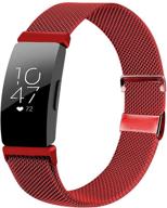 📿 премиум браслеты из нержавеющей стали для fitbit inspire/inspire hr/inspire 2/ ace 2 - быстрая установка, регулируемые запасные браслеты для женщин и мужчин - дышащий дизайн логотип