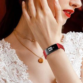 img 2 attached to 📿 Премиум браслеты из нержавеющей стали для Fitbit Inspire/Inspire HR/Inspire 2/ Ace 2 - быстрая установка, регулируемые запасные браслеты для женщин и мужчин - дышащий дизайн