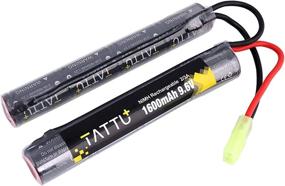 img 4 attached to 🔋 TATTU 9.6V Butterfly Nunchuck Battery Pack 1600mAh – Rechargeable NiMH Battery for Airsoft Guns (ICS CA TM SRC JG G36 G&M733)