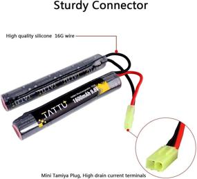 img 1 attached to 🔋 TATTU 9.6V Butterfly Nunchuck Battery Pack 1600mAh – Rechargeable NiMH Battery for Airsoft Guns (ICS CA TM SRC JG G36 G&M733)