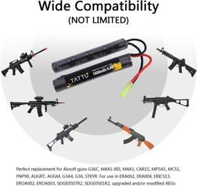 img 2 attached to 🔋 TATTU 9.6V Butterfly Nunchuck Battery Pack 1600mAh – Rechargeable NiMH Battery for Airsoft Guns (ICS CA TM SRC JG G36 G&M733)