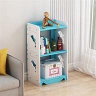 compact 2-tier bookcase: ideal small bookshelf for organizing books, toys & daily essentials in living room, office, bedroom logo