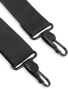 img 2 attached to 💼 Zokaliy Laptop Shoulder Strap Replacement - Universal Adjustable Belt with Metal Hooks and Pad for Bags and Cases - Black