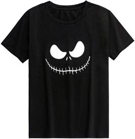 img 4 attached to Halloween Short Sleeve T Shirt Black