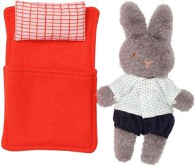 img 2 attached to 🐇 Little Nook Berry Bunny Stuffed Animal: Removable Clothing, Sleeping Bag & Keepsake Box by Manhattan Toy