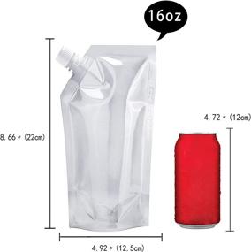 img 3 attached to Pouches Plastic Reusable Concealable Alcohol Food Service Equipment & Supplies