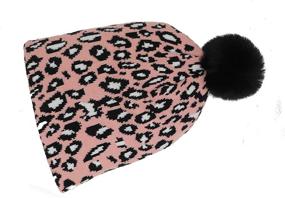 img 1 attached to Newfancy Winter Beanie Leopard Toddler Girls' Accessories