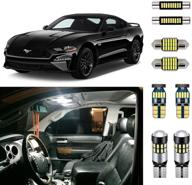 🔆 upgrade your ford mustang's interior lighting with autogine super bright 6000k white led bulbs kit and install tool logo