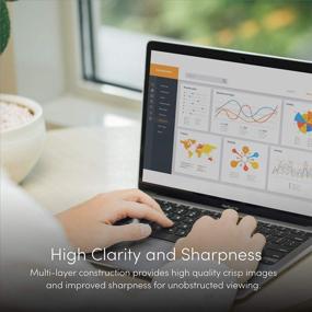 img 2 attached to 📱 Защитная пленка Moshi iVisor XT Clear для MacBook Pro/Air 13" (2016-2020 и 2018-2020) - Легкое установление, защита от пузырей, мытье и повторное использование, прозрачная.