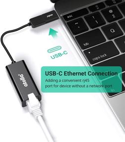 img 2 attached to 🔌 Atolla Ethernet Adapter, USB 3.0 to 10/100/1000 Mbps Network LAN RJ45 Gigabit Ethernet Adapter for MacBook, Surface Pro, Notebook PC with Windows 7/8/10 and XP