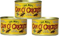 🦗 zoo med laboratories can o crickets pet food, 1.2 oz (3 pack) логотип