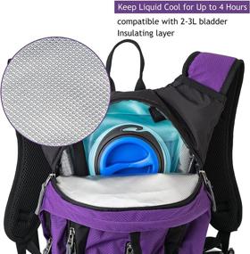 img 2 attached to 🎒 Gelindo 18L Insulated Hydration Backpack with 2.5L BPA Free Bladder - Stay Hydrated While Hiking, Camping, Cycling, and Running - Keeps Liquid Cool for Up to 4 Hours