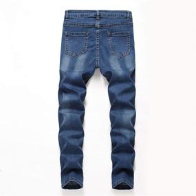 img 3 attached to 🔵 Stylish and edgy: GUNLIRE Blue Destroyed Distressed Stretch Boys' Clothing - Perfect for Trendy Kids