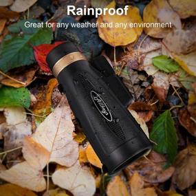 img 3 attached to Allkeys 16x55 HD Monocular Telescope with Smartphone Holder - Waterproof, Day & Low Night Vision, BAK4 Prism - Perfect for Wildlife Bird Watching and Hunting (2020 Newest)