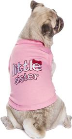 img 2 attached to Stylish Parisian Pet Dog Cat Clothes: Little Brother and Sister Tee Shirts - Find Yours Now!
