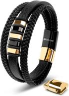 🎁 serasar genuine leather adjustable magnetic clasp boys' jewelry box - premium jewelry storage logo