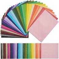 🎁 vibrant 210 sheets colored tissue paper for gift wrapping, crafts projects, party decorations & more - 30 rainbow multicolor wrap paper included! logo