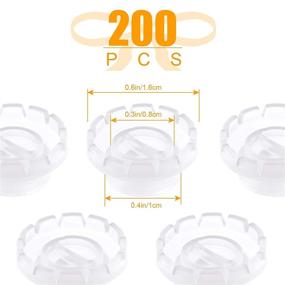 img 2 attached to 👁️ Lash Glue Ring and Cup Set [200PCS] for Lash Extension Supplies - Convenient Blossom Ring Design with Dual Slots, Including 2 Rolls of Glue Point - Neatly Store Lash Glue, Eyelash Extensions, and Lashing Supplies - Volume Fan Ready Lashing Supplies Kit