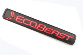 img 2 attached to Enhance Your F-150 with ECOBEAST Badge Emblems: Black Red 3D Sticker for 2011-2019 Door Fender & Tailgate Replacement