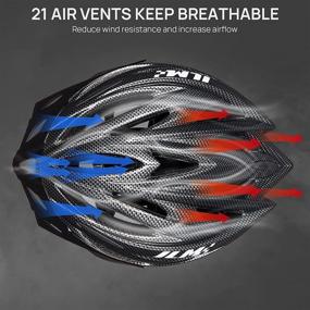 img 2 attached to 🚲 ILM Bike Helmet Lightweight with Quick Release Strap, Ideal for Biking, Cycling, and MTB