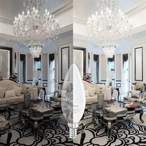 img 2 attached to Equivalent Daylight Candelabra Ceiling Non Dimmable