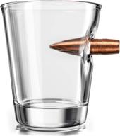 🥃 ultimate .308 real bullet hand blown shot glass: a powerful blend of style and authenticity logo