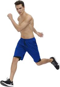 img 1 attached to Bonim Running Shorts Training Workout Sports & Fitness