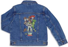 img 3 attached to Disney Pixar Story Denim Jacket Boys' Clothing