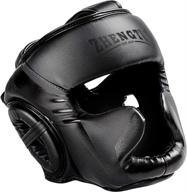 zhengtu boxing headgear: premium pu leather head guard for mma, kickboxing & martial arts логотип