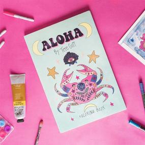 img 2 attached to 🏖️ Aloha Super-Size Coloring Book by Tere Gott – 22 Beachy and Summery Illustrations for Art Enthusiasts – High-quality 0.5 lb Paper with Perforations, Ideal for Framing