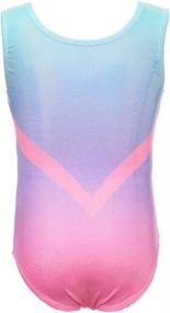 img 3 attached to 🌈 Colorful Sparkle Gymnastics Leotards for Girls - Rainbow Athletic Dancewear - 2-11 Years