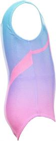 img 1 attached to 🌈 Colorful Sparkle Gymnastics Leotards for Girls - Rainbow Athletic Dancewear - 2-11 Years