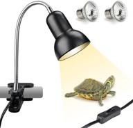 🦎 sdyxj 25/50w uva uvb reptile heat lamp with 2 bulbs - basking spot hanging lamp for turtle tank habitat, lizard & snake - pet heating lamp with clip & switch (e27, 110v) logo