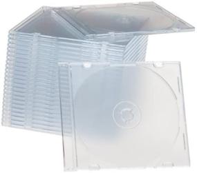 img 2 attached to 📀 Memorex 32021926 Clear Slim Jewel Cases - 25 Pack (Discontinued by Manufacturer) - Organize Your Media Collection with these Space-Saving CD Cases