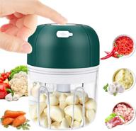 🧄 wireless electric garlic chopper (green, 250ml) - mini portable food processor for effortless chopping and mincing in kitchen or restaurant логотип