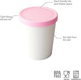 img 3 attached to 🍦 Tovolo Sweet Treat Ice Cream Tub - Pink: Tight-Fitting & Stack-Friendly Storage Solution
