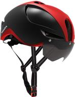 woneira bike helmet: enhanced safety with detachable magnetic goggles and rear light logo