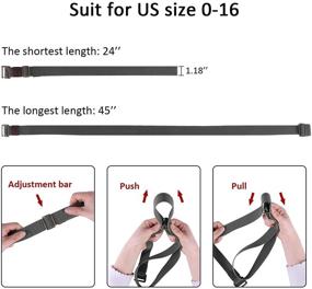 img 2 attached to 👗 Women's Adjustable Invisible Elastic Stretch Buckle Accessories