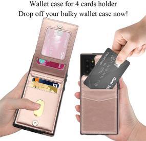 img 2 attached to 🌹 Rose Gold Galaxy Note 10 Plus Card Holder Case - LakiBeibi Premium Leather Wallet Folio Flip Protective Cover for Samsung Galaxy Note 10 Plus (2019)